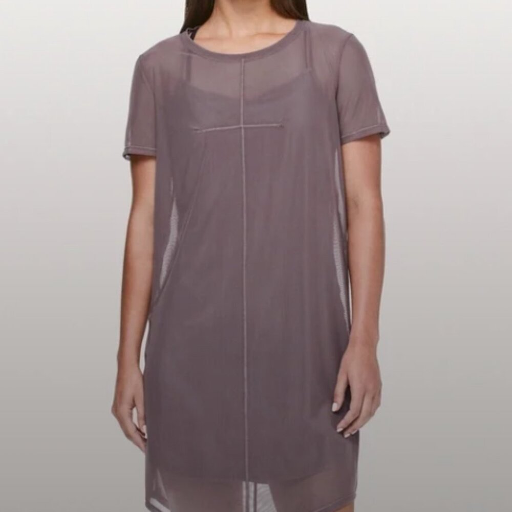 LULULEMON Ready to Reach Dress Mesh Mauve